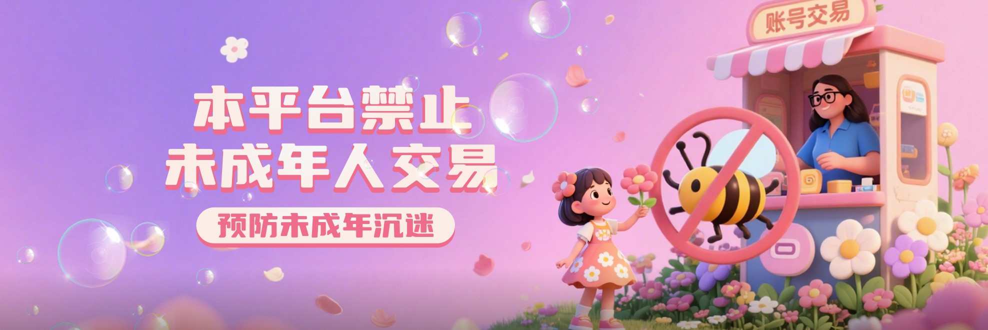平台禁止未成年人交易